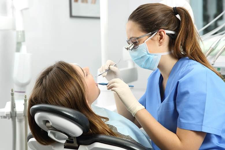 Patient getting root canal therapy in Edmonton