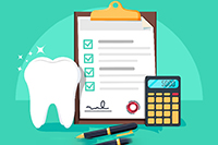 An illustration of a dental insurance form